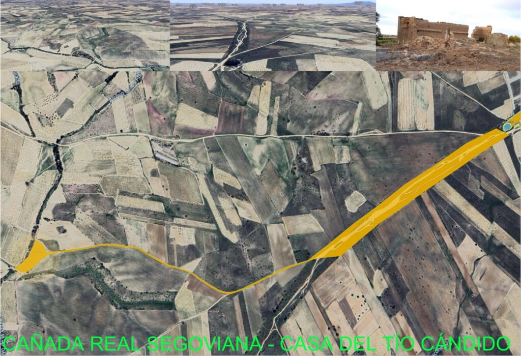Mapa de la Ruta de la Casa del Tío Cándido cerca de Ventas de Retamosa
